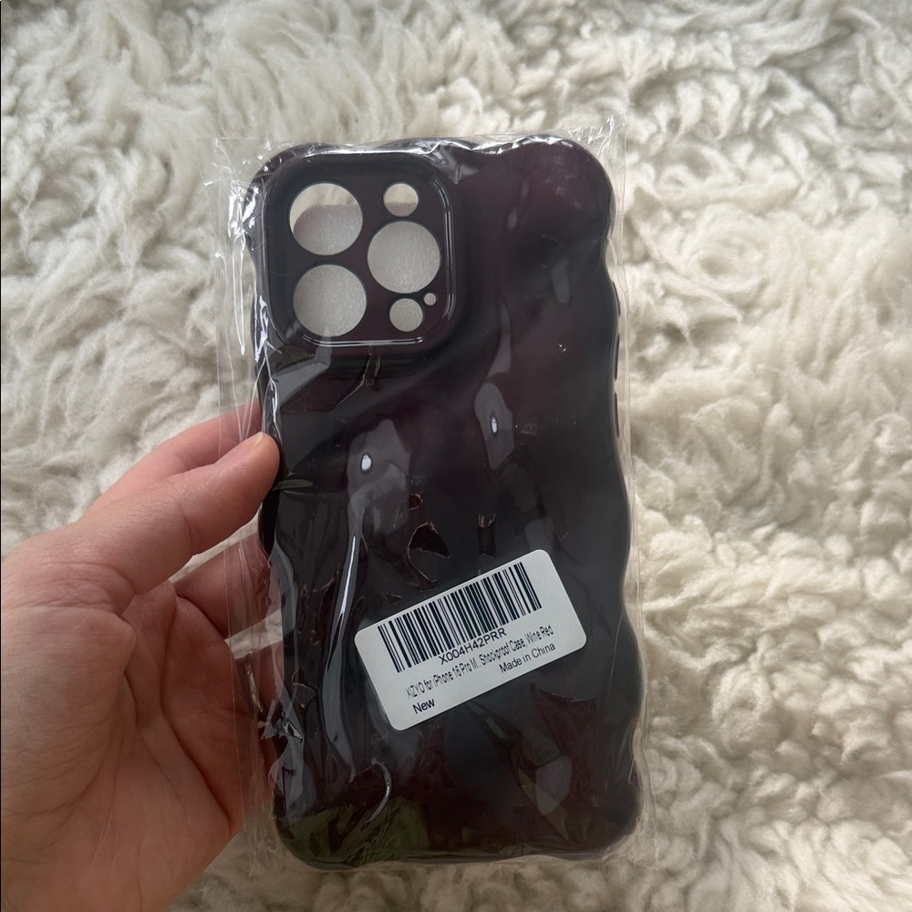 Dark Cherry Silicone Phone Case